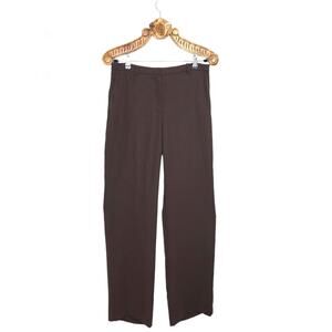 MNG Brown Pants Straight Wide Leg High Rise Slacks Work Office Chocolate 6